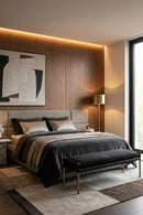 Brass Frame Modern Bench | Splendido Bellevue | Oroa.com