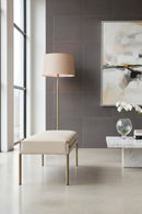 Brass Frame Modern Bench | Splendido Bellevue | Oroa.com