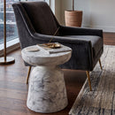 Marble-Look Indoor/Outdoor End Table | Splendido Lucida
