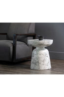 Marble-Look Indoor/Outdoor End Table | Splendido Lucida | Oroa.com
