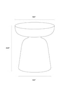 Marble-Look Indoor/Outdoor End Table | Splendido Lucida | Oroa.com