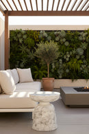 Marble-Look Indoor/Outdoor End Table | Splendido Lucida | Oroa.com