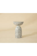 Round Marble-Look Indoor/Outdoor End Table | Splendido Goya | Oroa.com