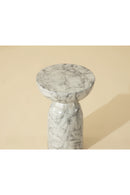 Round Marble-Look Indoor/Outdoor End Table | Splendido Goya | Oroa.com