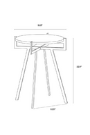 Antique Brass Marble End Table | Splendido Anak | Oroa.com