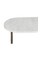 Oval White Marble End Table | Splendido Eden | Oroa.com