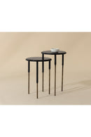 Black Marble Nesting End Tables (2) | Splendido Kyrie | Oroa.com