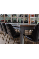 Channeled Leather Look Dining Chairs (2) | Splendido Clinton | Oroa.com
