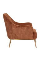 Orange Velvet Look Lounge Chair | Splendido Cameron | Oroa.com
