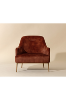 Orange Velvet Look Lounge Chair | Splendido Cameron | Oroa.com