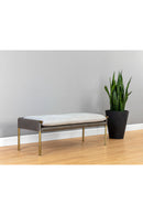 Brass Frame Modern Bench | Splendido Bellevue | Oroa.com