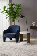 White Ridged Indoor/Outdoor End Table | Splendido Cavette | Oroa.com