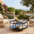 Black Round Indoor/Outdoor Coffee Table | Splendido Zuma
