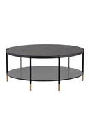 Black Round Indoor/Outdoor Coffee Table | Splendido Zuma | Oroa.com