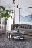 Black Round Indoor/Outdoor Coffee Table | Splendido Zuma | Oroa.com