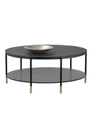 Black Round Indoor/Outdoor Coffee Table | Splendido Zuma | Oroa.com