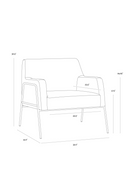 Vintage Brown Leather Lounge Chair | Splendido Cybil | Oroa.com