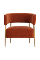 Antique Brass Legs Lounge Chair | Splendido Maestro | Oroa.com