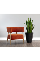 Antique Brass Legs Lounge Chair | Splendido Maestro | Oroa.com