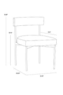 Gray Open-Back Dining Chairs (2) | Splendido Seneca | Oroa.com