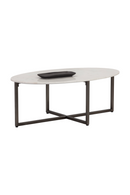 White Oval Marble Coffee Table | Splendido Kiara | Oroatrade.com
