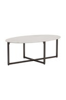 White Oval Marble Coffee Table | Splendido Kiara | Oroatrade.com