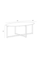 White Oval Marble Coffee Table | Splendido Kiara | Oroatrade.com