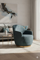 Barrel-Back Swivel Lounge Chair | Splendido Casey | Oroa.com