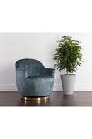 Barrel-Back Swivel Lounge Chair | Splendido Casey | Oroa.com