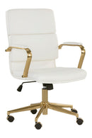 Gold Frame Upholstered Office Chair | Splendido Kleo | Oroa.com