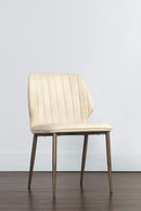 Channeled Leather Look Dining Chairs (2) | Splendido Clinton | Oroa.com