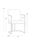 Antique Brass Framed Dining Armchair | Splendido Rayla | Oroa.com