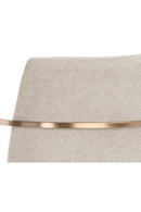 Antique Brass Framed Dining Armchair | Splendido Rayla | Oroa.com