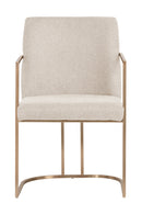 Antique Brass Framed Dining Armchair | Splendido Rayla | Oroa.com