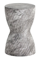 Gray Hourglass Indoor/Outdoor End Table | Splendido Cara | Oroa.com