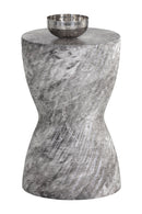 Gray Hourglass Indoor/Outdoor End Table | Splendido Cara | Oroa.com
