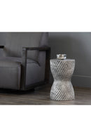 Gray Hourglass Indoor/Outdoor End Table | Splendido Cara | Oroa.com