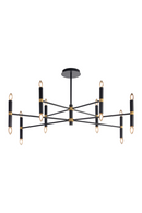 Black Tubes 16-Light Chandelier | Splendido Briggs | Oroa.com