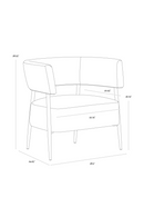 Antique Brass Legs Lounge Chair | Splendido Maestro | Oroa.com