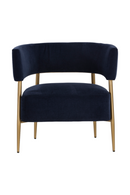 Antique Brass Legs Lounge Chair | Splendido Maestro | Oroa.com