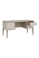 Cream Shagreen 4-Drawer Desk | Splendido Pattinson | Oroa.com