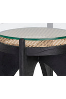Black Wood Base End Table | Splendido Adora | Oroa.com