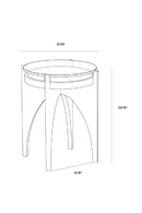 Black Wood Base End Table | Splendido Adora | Oroa.com