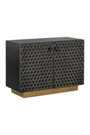 Black Iron Honeycomb Pattern Sideboard | Splendido Hive | Oroa.com