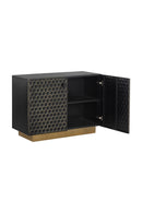 Black Iron Honeycomb Pattern Sideboard | Splendido Hive | Oroa.com