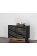 Black Iron Honeycomb Pattern Sideboard | Splendido Hive | Oroa.com