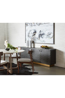 Black Iron Honeycomb Pattern Sideboard | Splendido Hive | Oroa.com