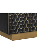 Black Iron Honeycomb Pattern Sideboard | Splendido Hive | Oroa.com