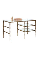 Glass 2-Shelf Desk | Splendido Bruna | Oroa.com