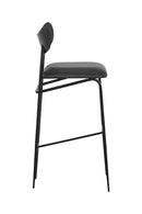 Black Sculpted Back Bar Stool | Splendido Gibbons | Oroa.com